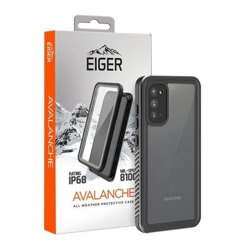 Eiger - Samsung Galaxy S20+ Plus / S20+ Plus 5G Avalanche Case Wasserfeste Outdoor Schutz Hülle IP68 (EGCA00213) - Schwarz