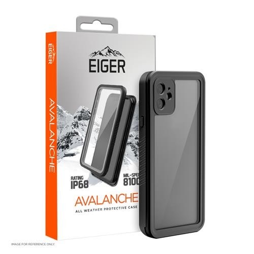 Eiger - iPhone 12 Avalanche Case Wasserfeste Outdoor Schutz Hülle IP68 (EGCA00265) - Schwarz