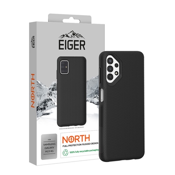 Eiger - Samsung Galaxy A13 North Case Premium Hybrid Schutzhülle (EGCA00366) - Schwarz