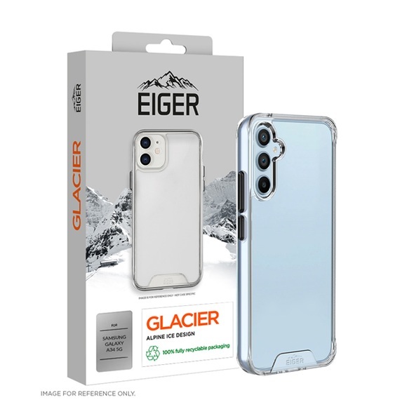 Eiger - Samsung Galaxy A34 5G Glacier Case Hybrid Schutzhülle (EGCA00460) - Transparent
