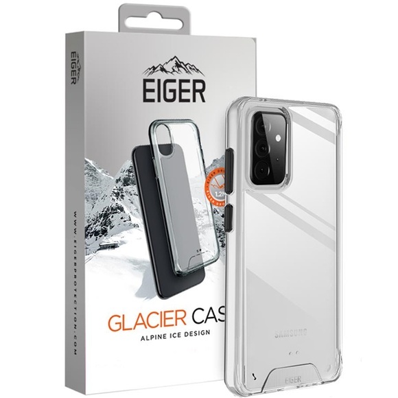 Eiger - Samsung Galaxy A72 5G Glacier Case Hybrid Schutzhülle (EGCA00284) - Transparent