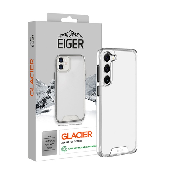 Eiger - Samsung Galaxy S23+ Plus 5G Glacier Case Hybrid Schutzhülle (EGCA00440) - Transparent