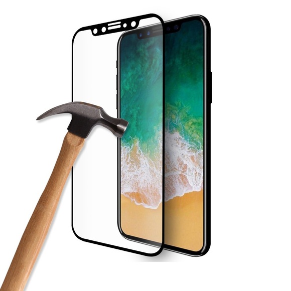 Eiger iPhone 11 Pro / Xs / X 3D Panzer Glas Display Schutzfolie mit Rahmen Schwarz (EGSP00524)