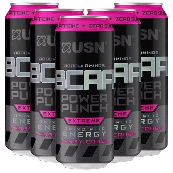 USN BCAA Power Punch Extreme, 24x500ml, Candy Crush