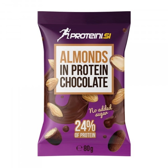 PROTEINI.SI ALMONDS IN PROTEIN CHOCOLATE, 10x80g