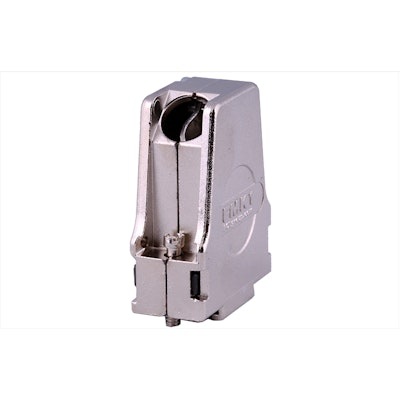 MOLEX FMK1-K201 Metallhaube 9p, ohne Knickschutztülle Kabeldurchlass 11.5mm, Abgang 45°