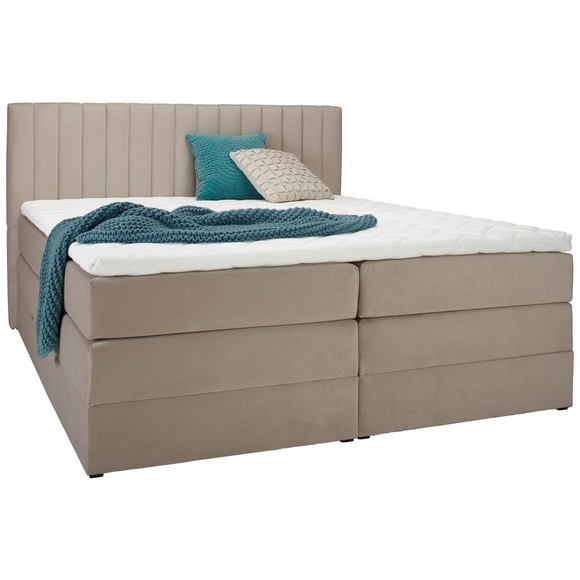 Boxspringbett in Beige ca. 180x200cm