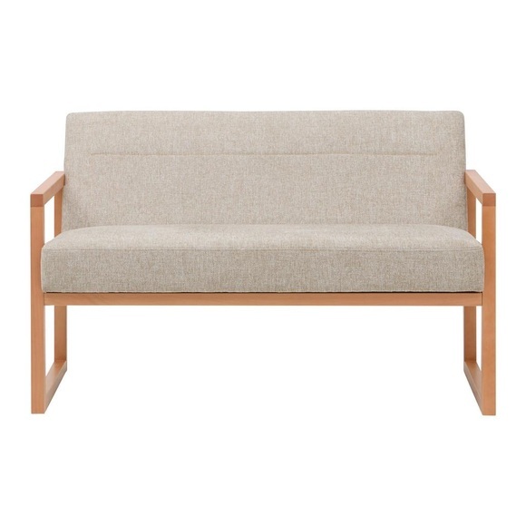 2-sitzer-sofa Malmö Hellgrau Leinenoptik Hellgrau 