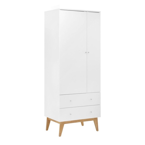 DREHTÜRENSCHRANK in weiß 'Milo'