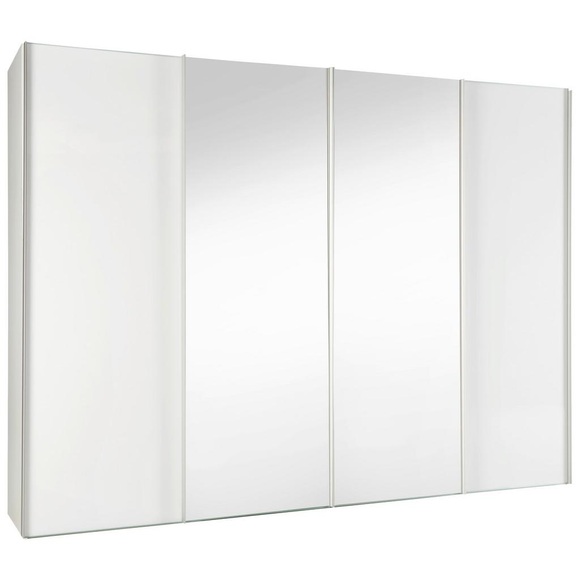 Schwebetürenschrank in Weiss