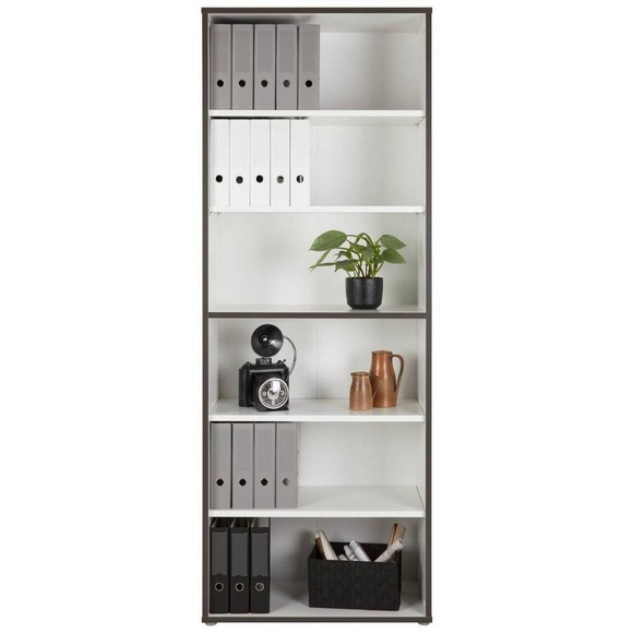Regal in Grau/Weiss