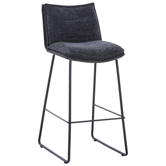Barhocker in Schwarz/Dunkelgrau