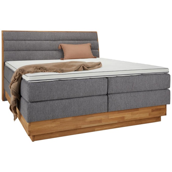 Boxspringbett in Grau ca. 180x200cm