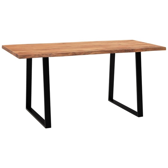 Schreibtisch Wl7 .261 Akaziefarben/schwarz Schwarz, Akaziefarben 
