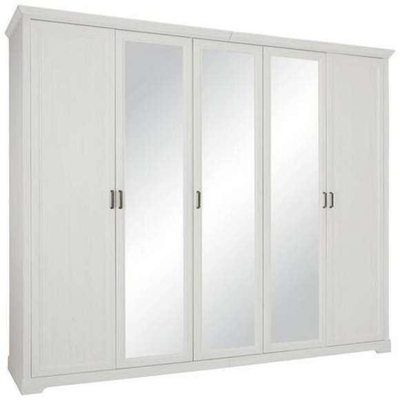 Drehtürenschrank in Weiß
