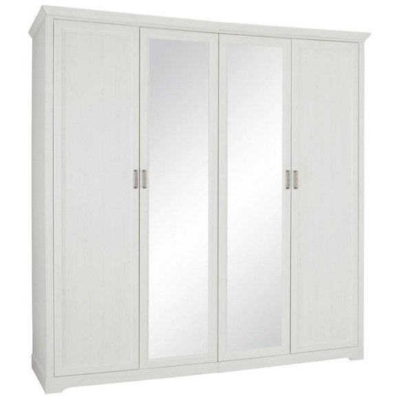Drehtürenschrank in Weiß