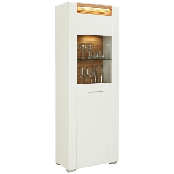 Vitrine in Weiß Hochglanz
