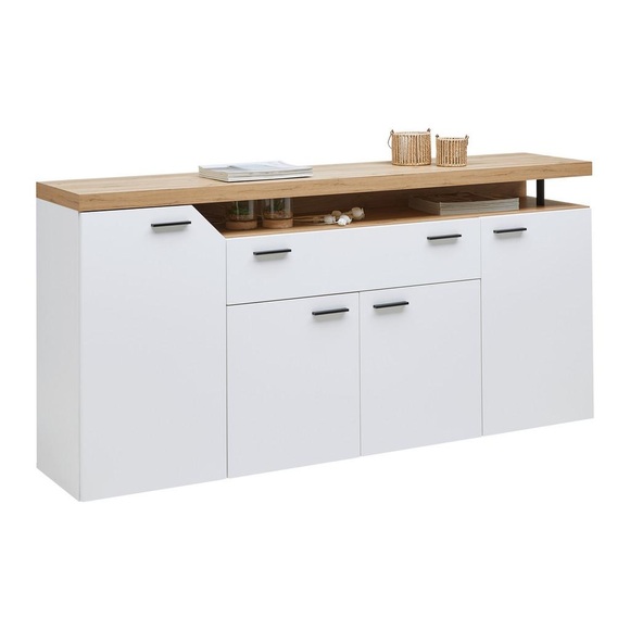Sideboard Nico Weiss/Eichefarben