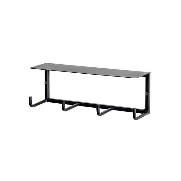 Wandgarderobe Sidney in Schwarz