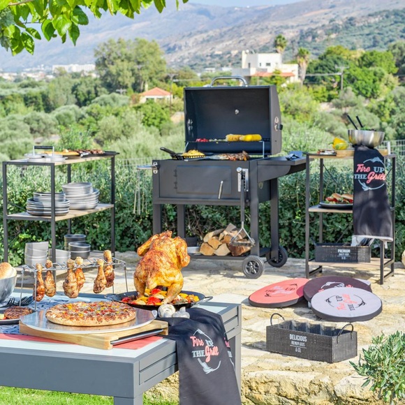 Holzkohlegrill Grillmax in Schwarz