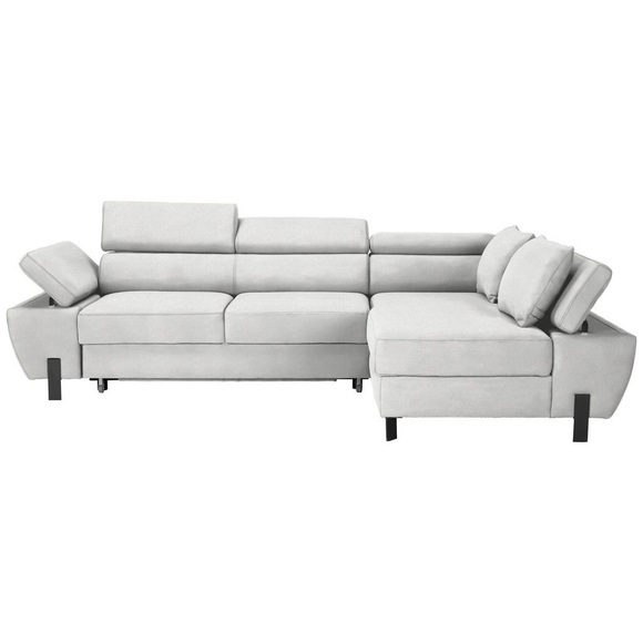 Ecksofa Molina Mini Ecru Webstoff Creme 