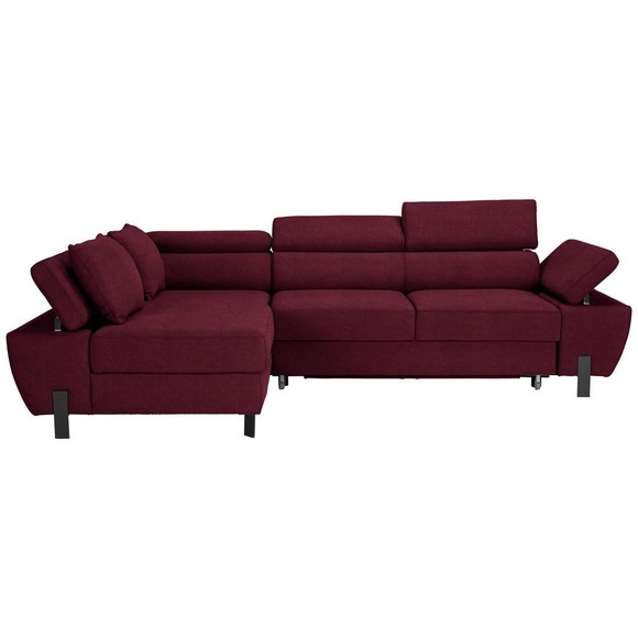 Ecksofa Molina Mini Bordeaux Webstoff Bordeaux 