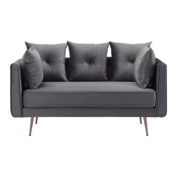 Sofa LUIS grau Samt