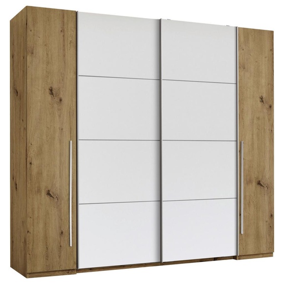 Schwebetürenschrank in Eichefarben