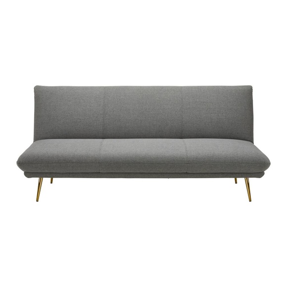Bettsofa BEN Grau Metallfuss