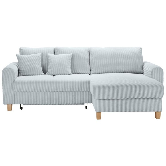 Ecksofa Lille Grau Cord Grau 