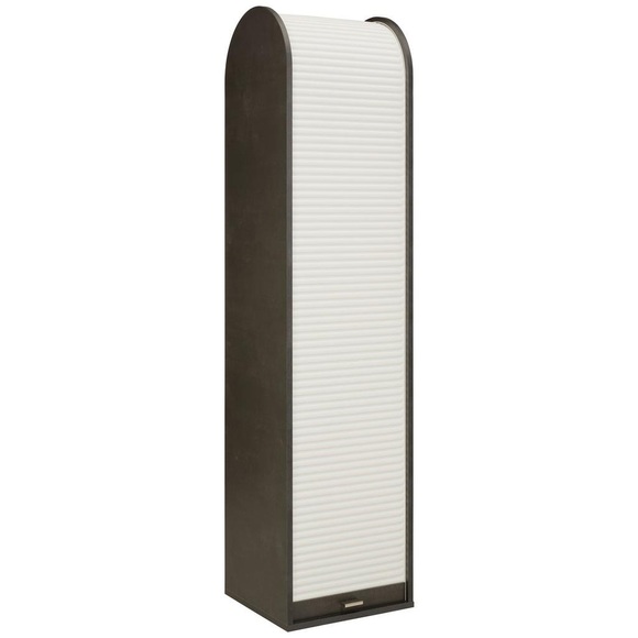 Rolloschrank in Schwarz/Weiß