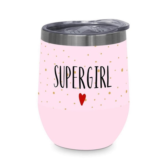 Thermobecher Supergirl aus Edelstahl