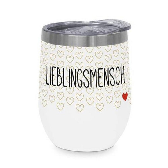 Thermobecher Lieblingsmensch aus Edelstahl
