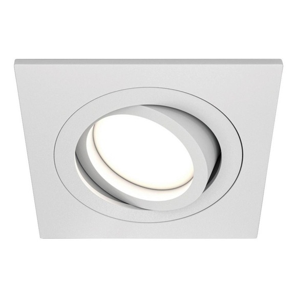 Einbaustrahler Atom, GU10, weiß, eckiger Rahmen