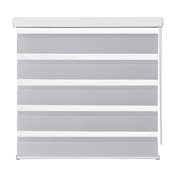 Doppelrollo Thomas in Grau ca. 90x210cm
