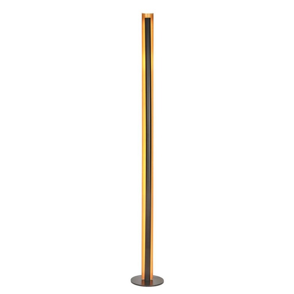 LED-Stehleuchte Gumo in Schwarz/Gold max. 24 Watt