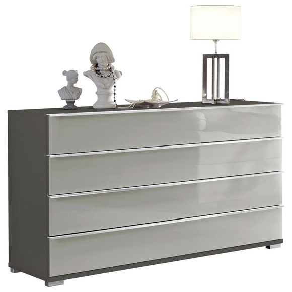 Venda Sideboard 149/82/42 cm , Loft , Hellgrau, Dunkelgrau , Metall , 149x82x42 cm , Dekorfolie,glänzend,Nachbildung , Typenauswahl, Beimöbel erhältlich, stehend , 00044200211F