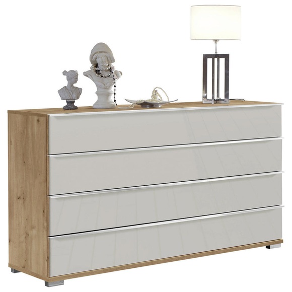 Venda Sideboard 149/82/42 cm , Loft , Champagner, Eiche Bianco , Metall , 149x82x42 cm , Dekorfolie,glänzend,Nachbildung , Typenauswahl, Beimöbel erhältlich, stehend , 000442002194