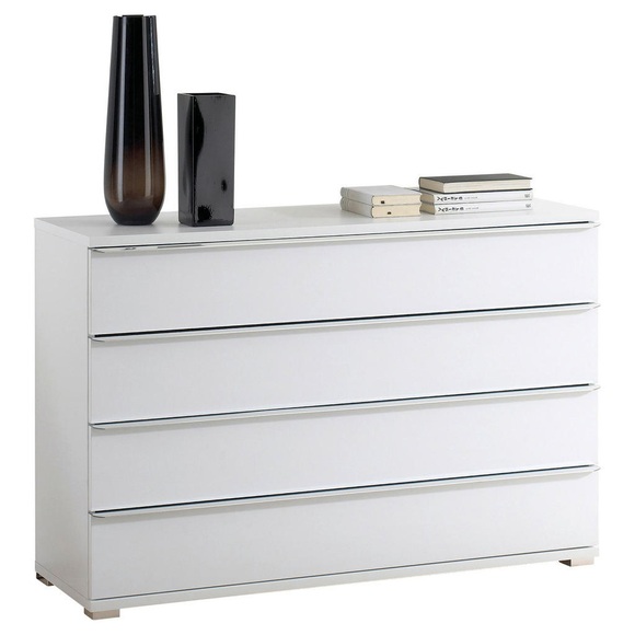 Moderano Kommode 120/80/40 cm , Delta , weiss , Kunststoff , 120x80x40 cm , Dekorfolie,glänzend,Nachbildung , Typenauswahl, stehend, In verschiedenen Grössen erhältlich, in verschiedenen Holzdekoren erhältlich , 000531002370