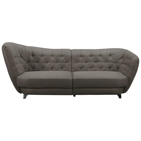 MID.YOU Megasofa in mikrofaser dunkelbraun , Retro , Textil , 256x85x115 cm , Mikrofaser , 000552043203