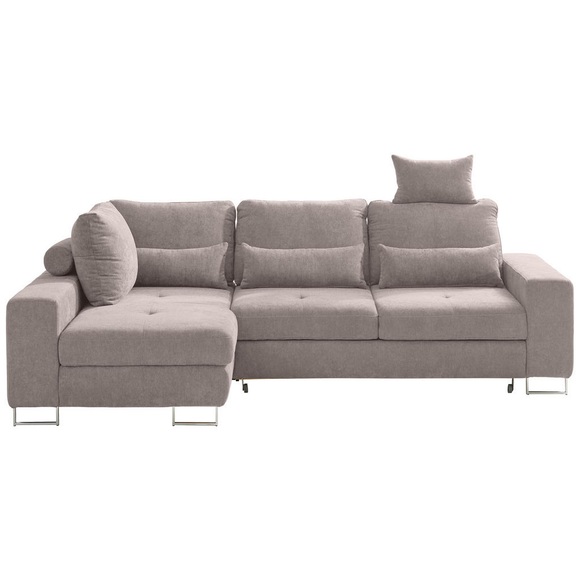 Hom`in Ecksofa in flachgewebe beige , Asti , 260x188 cm , 000553011004