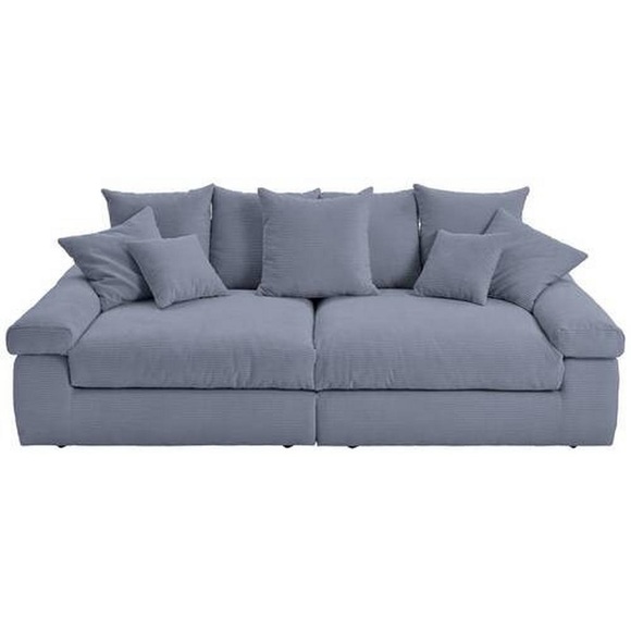Ambia Home Bigsofa in kord grau , Casablanca -Ambia Home- , Textil , 260x90x140 cm , Kord , Stoffauswahl, Rücken echt , 00064700301Y