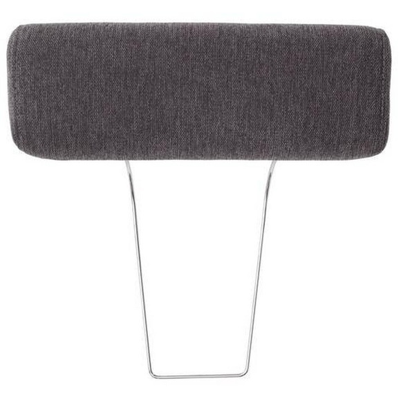 Hom`in Kopfstütze in textil , Tanika , Anthrazit , 55x20x13 cm , Mikrofaser , 000647009902