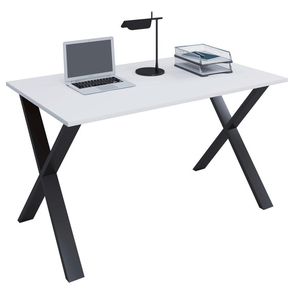 MID.YOU Schreibtisch 110/50/76 cm in schwarz, weiss , Lona , Holzwerkstoff , 50x76 cm , melaminharzbeschichtet,Nachbildung , in verschiedenen Holz-Dekoren erhältlich , 00065702631Q