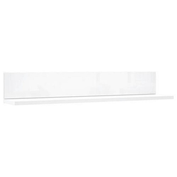 Hom`in Wandboard in 109/18/22 cm weiss , Poole , Glas, Holzwerkstoff , 109x18x22 cm , Dekorfolie,farbig,Nachbildung , 000687038613