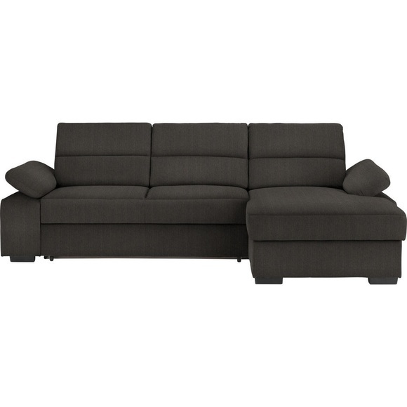 Cantus Ecksofa in webstoff dunkelbraun , Norman -Exklusiv- , Textil , Uni , 258x166 cm , matt,Webstoff , Typenauswahl, Stoffauswahl, seitenverkehrt erhältlich, Hocker erhältlich , 00081200013N