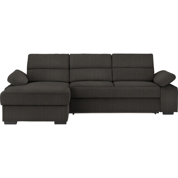 Cantus Ecksofa in webstoff dunkelbraun , Norman -Exklusiv- , Textil , Uni , 258x166 cm , matt,Webstoff , Typenauswahl, Stoffauswahl, seitenverkehrt erhältlich , 00081200013D