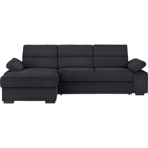 Cantus Ecksofa in webstoff anthrazit , Norman -Exklusiv- , Textil , Uni , 258x166 cm , matt,Webstoff , Typenauswahl, Stoffauswahl, seitenverkehrt erhältlich , 00081200012W