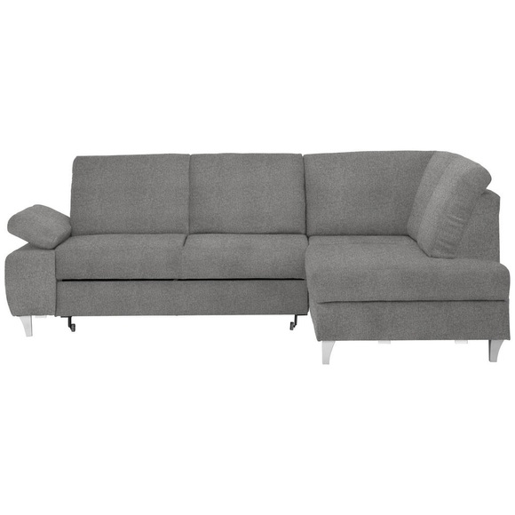 Cantus Ecksofa in flachgewebe grau , Norwalk -Exklusiv- , 255x186 cm , 00081200531N