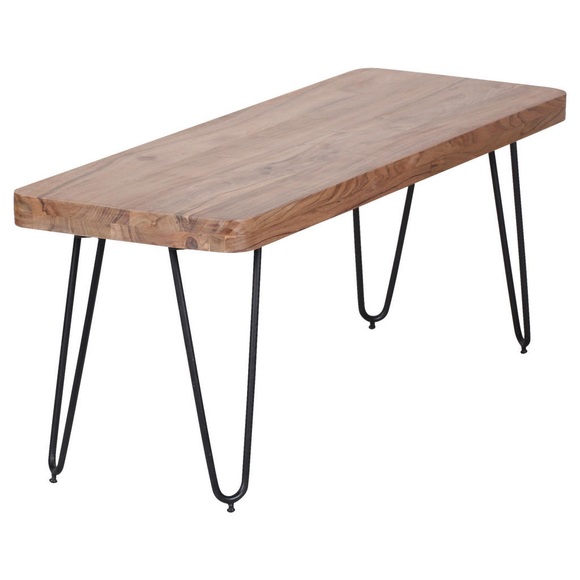MID.YOU Sitzbank in holz akaziefarben , Bagli , 120x45x40 cm , 000850000212